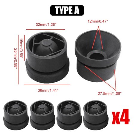 4 kpl Moottorin suojuksen läpivienti kumipuskuri puskurin kiinnitystulppa Audi VW Golf Seat Skoda A1 A3 A4 A5 A6 A7 A8 Q3 Q5