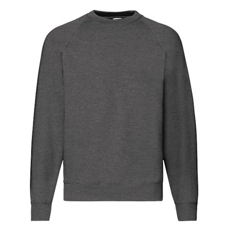 Fruit of the Loom Herr Heather Sweatshirt S Mörkgrå