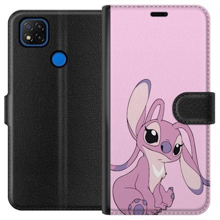Xiaomi Redmi 9C Tegnebogsetui Stitch lyserød