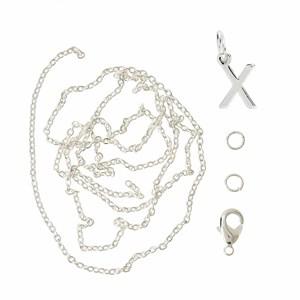 Me & My Box Silver X Pendant Set One Size - Stationery - One size - Silver - Junge - Jewelries & Jewel-case