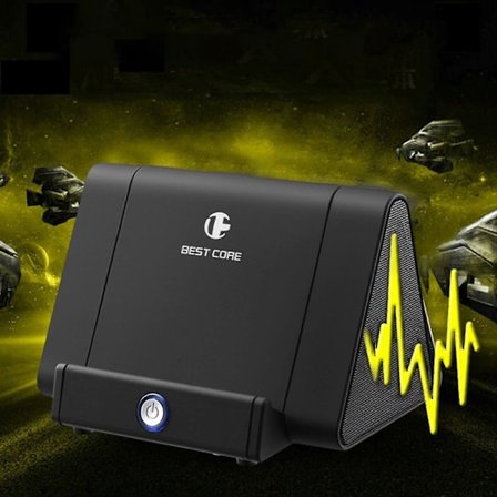 Høyttalere Trådløs Bluetooth Trådløs Induksjonshøyttaler Mobiltelefonholder Intelligent Resonans Trådløs Telefonforsterker Lydhøyttaler, Håndfri 