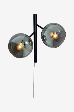 Aneta Lighting - Vegglampe ATOM - Svart - Vegglamper - Fra Homeroom