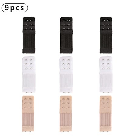 9-pack BH-förlängare, Justerbara BH-bandförlängare