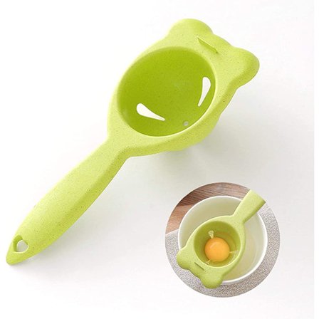 Æggeblomme Separator med Håndtag Æggehvide Si Separator Køkken Gadgets Madlavning Bageværktøjer (1 Pakke)