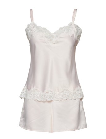Lrl Signature Lace Cami Top Set White Lauren Ralph Lauren Homewear