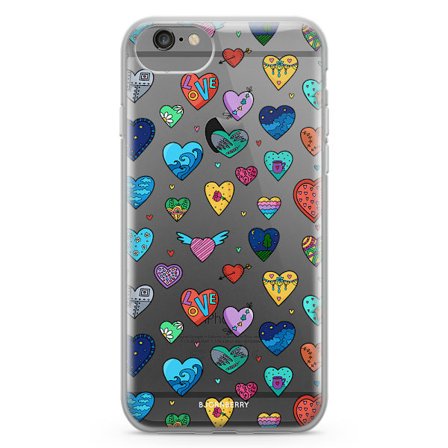Bjornberry Skal Hybrid iPhone 6/6s - Hjärtan