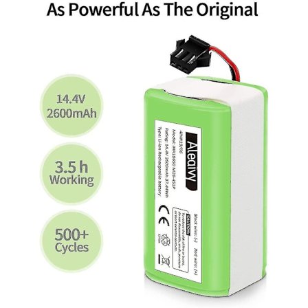 14,4 V 2600 mAh Li-ion-laturiakku, yhteensopiva Ecovacs Deebot N79s, n79, dn622, Eufy Robovac 11, 11s