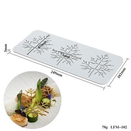 23 stilarter blad blomst runde Designs Silikon Kage Blonder Form Kage Dekoration Værktøj Kant Dekoration Blonder Form Køkken Bage Værktøj LFM-102