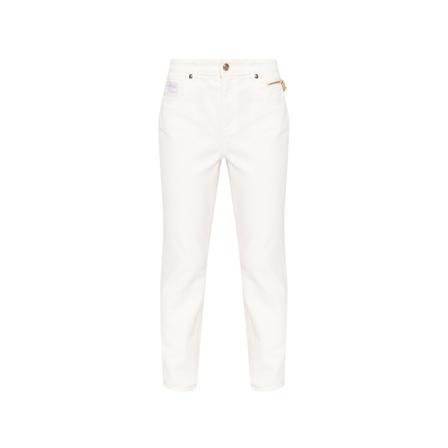 Versace Jeans Couture, Jeans with logo Wit, Dames, Maat:W29