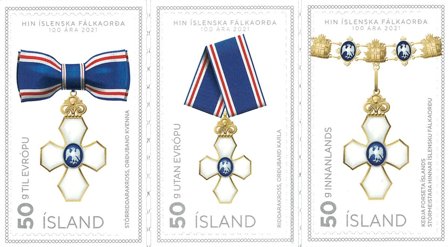 Island 2020 - Falkeordenen - Postfrisk sæt 3v