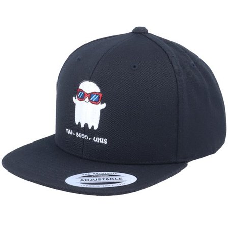 Kiddo Cap - Svart snapback Keps - Kids Fab-Booo-Lous Ghost Black Snapback @ Hatstore