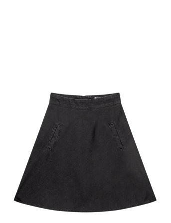 Dyed Denim Stelly Skirt Black Mads Nørgaard
