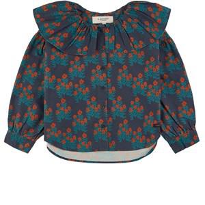 A Monday in Copenhagen Flower Print Berta Blouse 10 Years - Tops - 10 years - Navy