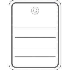 Herma Anhänger 48x65 mm mit Kunststofföse / Faden 1000 St.