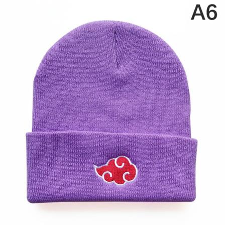 Syksyn talvi lämmin hattu Anime Naruto Cosplay Red Cloud Vortex Em A6