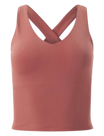 Float Zoe Tank, Cross-Back Red Girlfriend Collective
