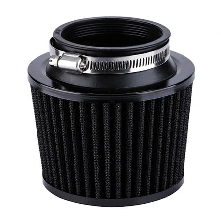 Suorituskykyinen pestävä ilmansuodatin 70 mm Korkeat kylmäilmasuodattimet 2,75 tuumaa Musta Auton Moottoripyörän fL fq