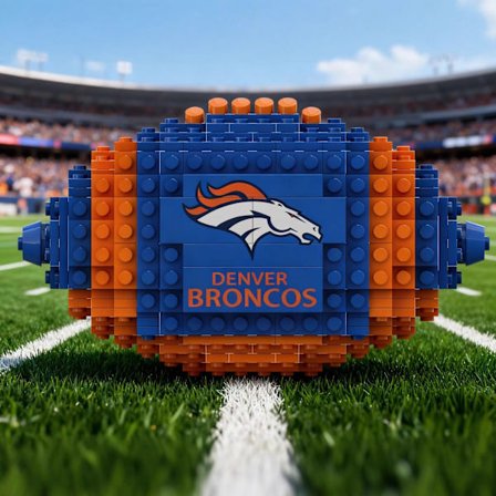 Amerikansk fodbold-byggeklodser – Pædagogisk sportslegetøj med store partikler