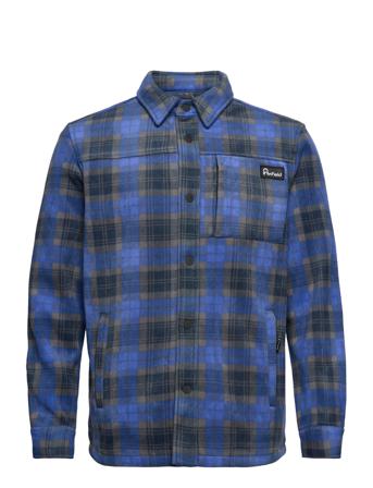 Checked Polar Fleece Jacket Uldjakke Jakke Blå Penfield