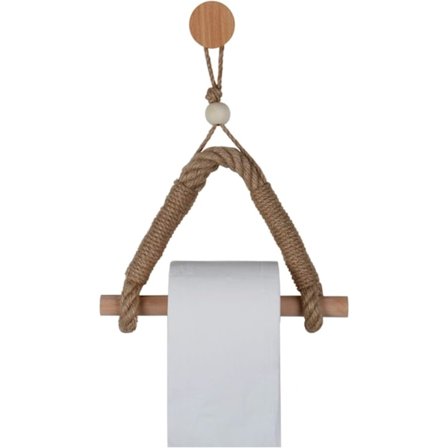 Vintage-tyylinen hamppuköysi-wc-paperiteline kylpyhuoneeseen