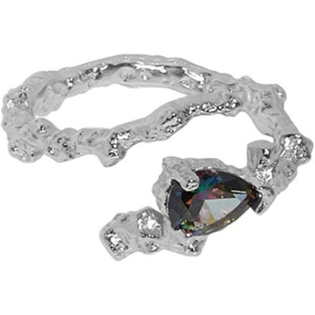 925 Sterling Sølv, Åpen Justerbar Ring, Dame Smykker