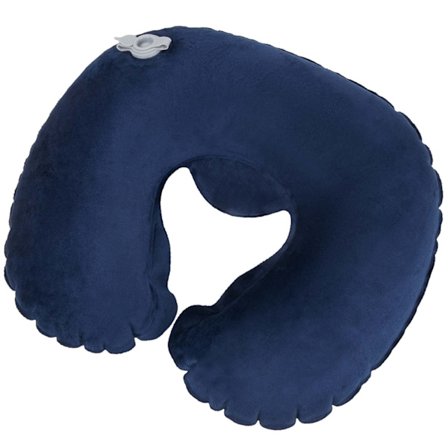 Ilmatäytteinen niskatyyny, keskiyönsininen, matkamukavuus