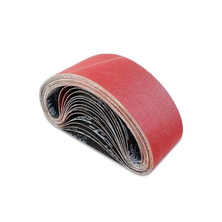 75 x 533 mm Slibebånd til Båndsliber - Blandet Slibebåndssæt (3 Korn 60/80/120/180/240) til Slibere 15 stk