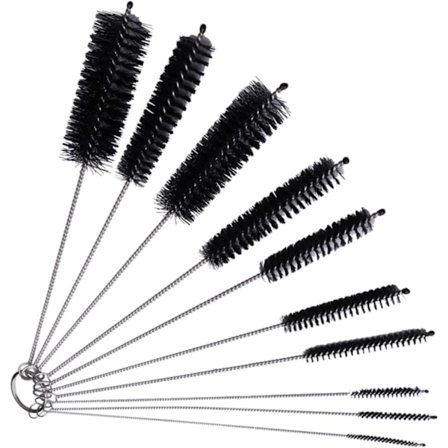 Rørbørste, rørrengjøringsbørster, nylon drikkesugerør