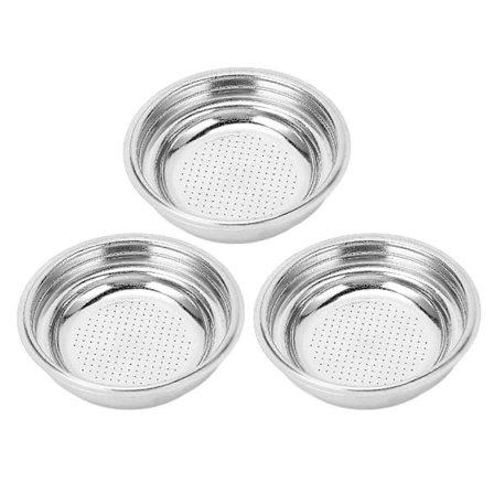 3 stk Rustfritt Stål Kaffefilter 51mm Trykksatt Filterkurv Gjenbrukbar Kaffepulver Filter Skål [DB]
