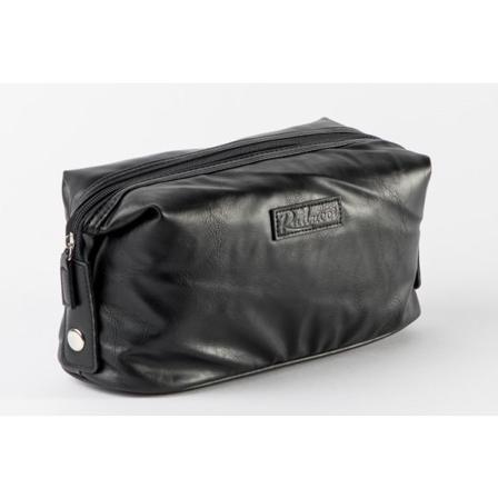 Svart Necessär I Veganskinn För Män Svart 26,5x17,5x9 Cm