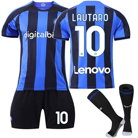 -23 Inter Milan Home Paita #10 Lautaro Acosta Soccer Jersey Adult Kids
