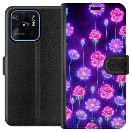 Yhteensopiva Lompakkokotelo Xiaomi Redmi 10C Bloom Reverie Electric Petals