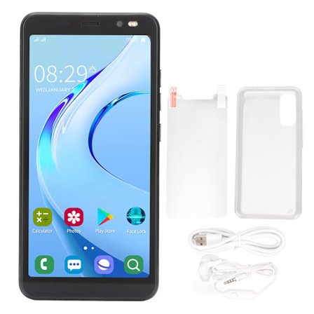 Rino4 Pro 5.45 Tommer HD Skærm Smartphone 2GB RAM 32GB ROM Android Dual SIM Ansigtsgenkendelse Sort