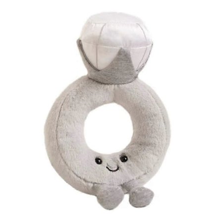 Bryllupsdiamantring Plysjleketøy Myk Fylt Forlovelsesring Gave Til Kjæreste Jubileumsgave_Super Gift