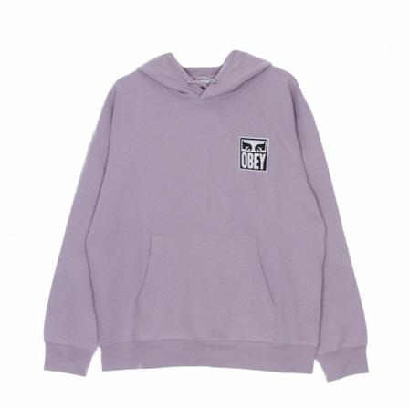 Obey, lightweight hoodie eyes icon 2 premium french terry Fioletowy, Mężczyzna, Rozmiar: L