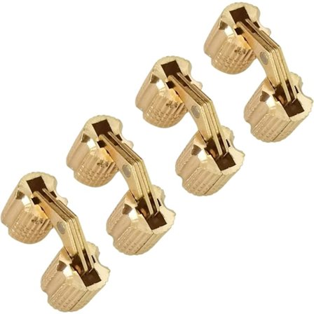 Stk Messing Skjulte Usynlige Hengsler, 8mm Runde Usynlige Hengsler Mini Hengsler for Tredør