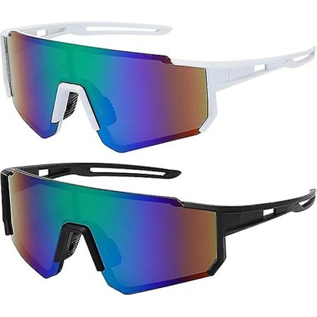 2 stk. cykelbriller, sportspolariserede solbriller, polariserede cykelsolbriller til mænd og kvinder, polariserede solbriller