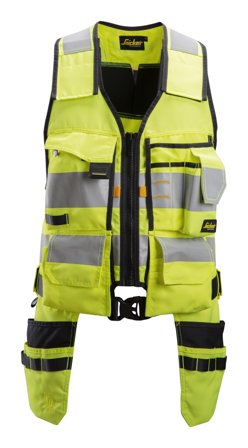 Snickers Workwear 4230 AllroundWork Verktøyvest varsel, gul Varsel, Gul, Klær