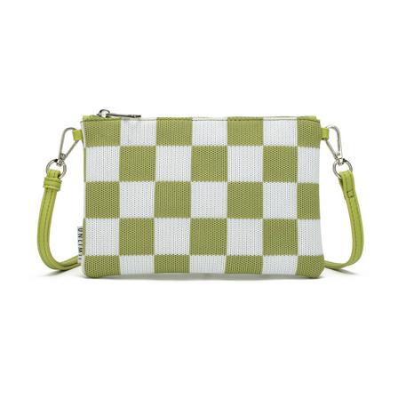 Unlimit Unlimit Esther Coated Canvas Clutch Grøn, Dame, Størrelse: ONE Size