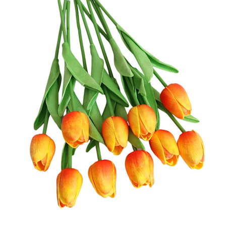 Keinotulppaanit, oranssi, 10 kappaletta