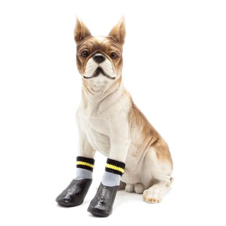 Beskyttende hundesko, lange vandtætte hundesokker, sorte 4 pote Gua