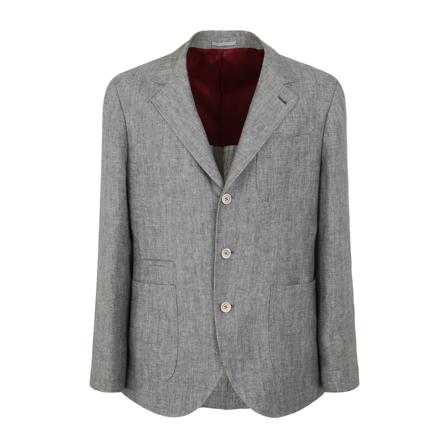 Brunello Cucinelli Formal Blazers Grå, Herre Jakkesæt Blazer, Størrelse: 4XL