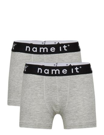 Nkmboxer 2P Solid Grey Melange Noos Grey Name It