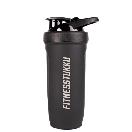 Fitnesstukku Stainless Steel Shaker Black 900ml