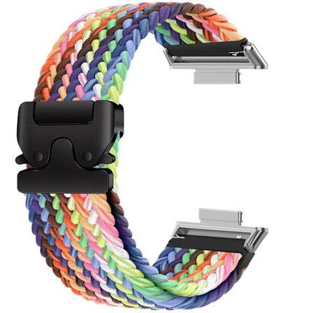 Elastiskt flätat soloband i nylon för Huawei Watch Fit 4 pro/4/3 Armband Herr Dam Armbandsur för Huawei Fit 2 Fit 1 Band