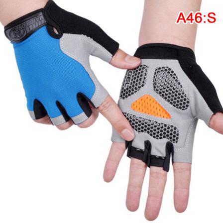 Cykling Anti-slip Anti-svett Herr Dam Half Finger Handskar Breat