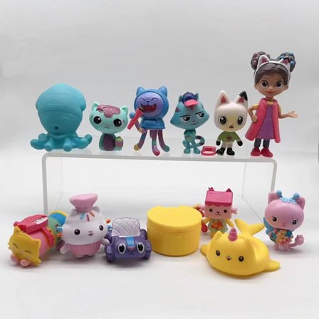 13 stk./sæt Gabby's Dollhouse Figur Model Legetøj Dukker Kagedekoration Børnegave