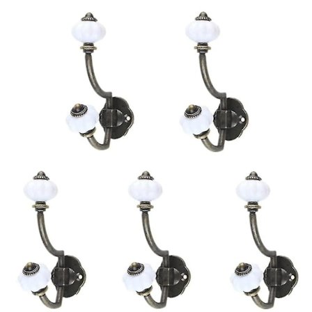 Knager Knager Vintage Antik Hat Væghængt Krog 5 Stk