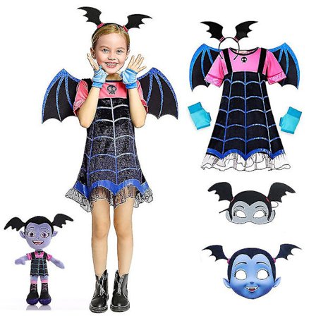 Vampirina Cosplay Kjole Pige Børn Prinsesse Klæd Ud Jul Halloween Kostume Børn Karneval Fest Udkædning Vampyr Z