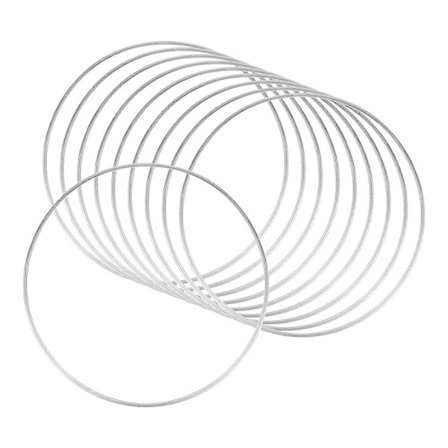 30 cm Metall Makrame Ringer, Stor Metallring for Bryllupskrans Dekor og